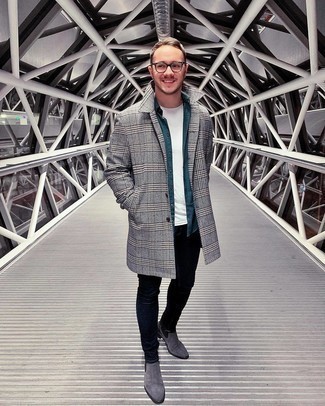 С чем носить темно-серые ботинки мужчине