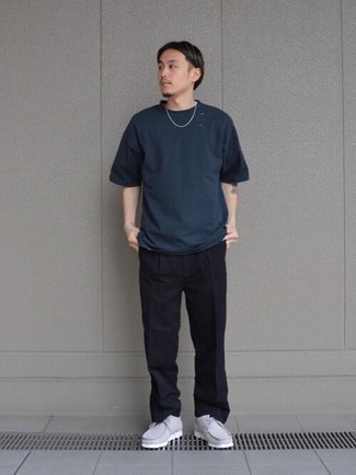 С чем носить темно-серые ботинки мужчине