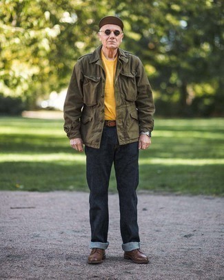 С чем носить темно-серые часы из плотной ткани мужчине