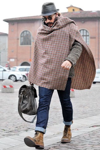 Какие повседневные ботинки носить с темно-серым кардиганом мужчине