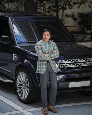 Какие пиджаки носить с темно-серыми брюками чинос