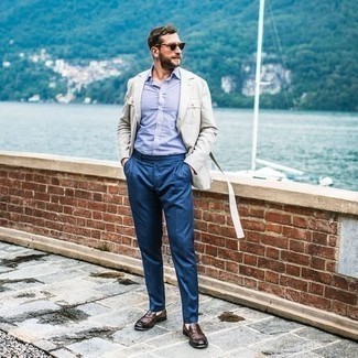 С чем носить темно-серую полевую куртку