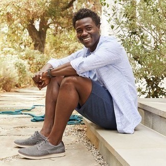 С чем носить темно-серые кожаные часы мужчине