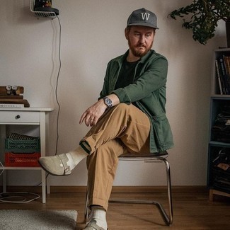 С чем носить темно-серые лоферы мужчине