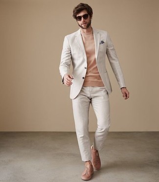 С чем носить темно-серый нагрудный платок