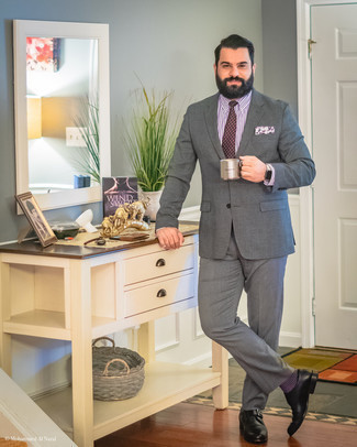 Какие монки носить с темно-серым костюмом