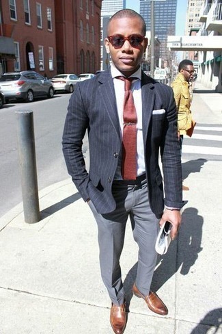 С чем носить темно-серые солнцезащитные очки мужчине