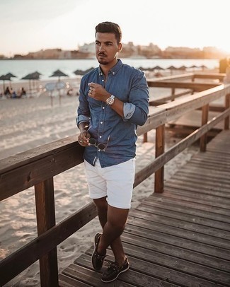 С чем носить темно-серые солнцезащитные очки мужчине