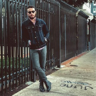 С чем носить темно-серые солнцезащитные очки мужчине