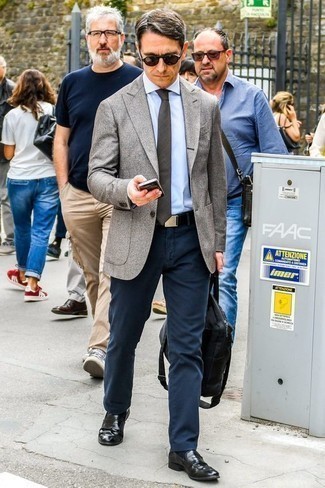 С чем носить темно-серый галстук мужчине