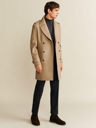 С чем носить темно-серую водолазку мужчине