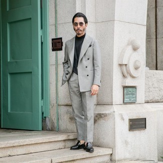 С чем носить темно-серый жилет