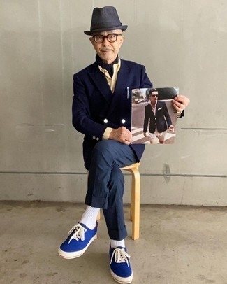 С чем носить темно-серую шерстяную шляпу мужчине