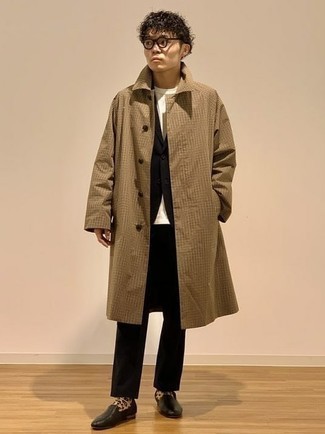 С чем носить пальто в клетку мужчине