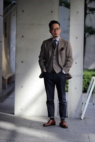 С чем носить пальто в клетку мужчине