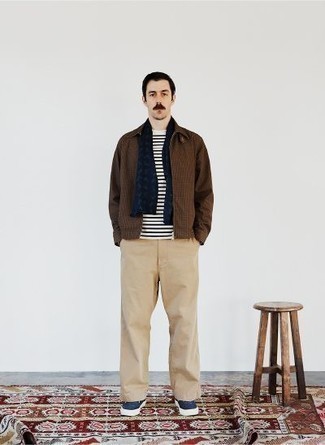 С чем носить куртку харрингтон в клетку