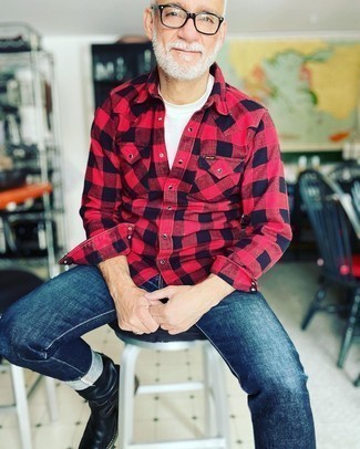 С чем носить рубашку в клетку мужчине