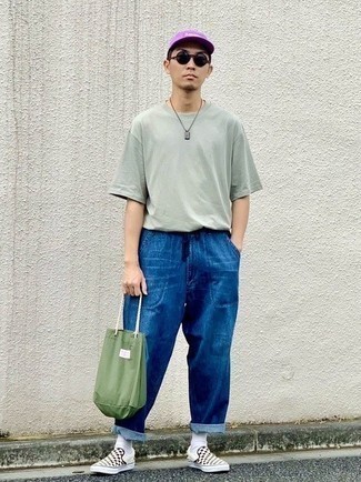 С чем носить слипоны в клетку мужчине