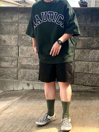 С чем носить слипоны в клетку мужчине