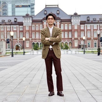 С чем носить шерстяной пиджак в клетку мужчине