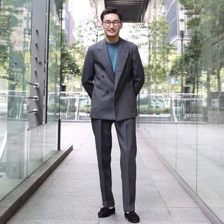 С чем носить шерстяной костюм в клетку