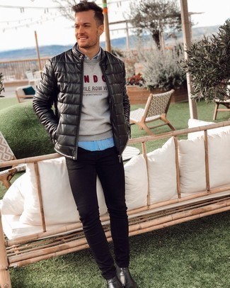 Как носить ботинки челси с бомбером мужчине