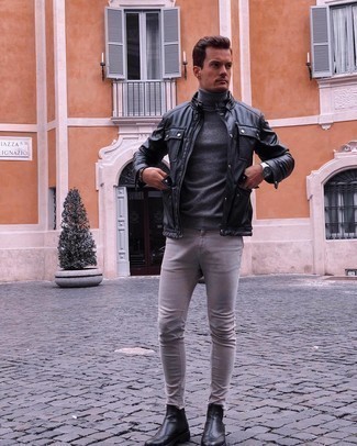 Как носить ботинки челси с бомбером мужчине