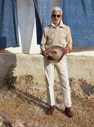 Как носить ботинки челси с футболкой-поло мужчине