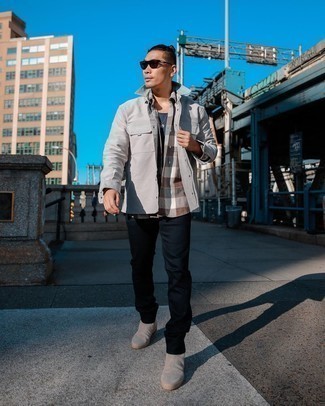 Как носить ботинки челси с майкой мужчине