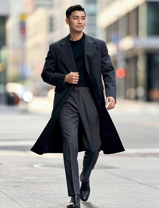 Как носить ботинки челси с плащом мужчине