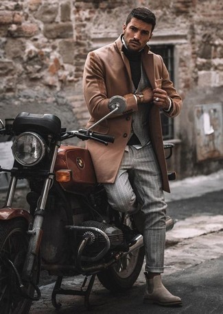 Как носить ботинки челси с жилетом