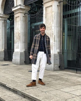 Как носить брюки чинос с ботинками дезертами