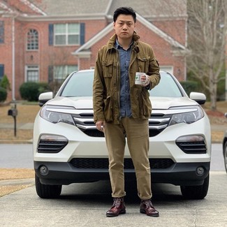 Как носить брюки чинос с классическими ботинками