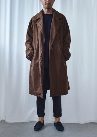 Как носить брюки чинос с мокасинами