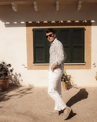 Как носить брюки чинос с эспадрильями