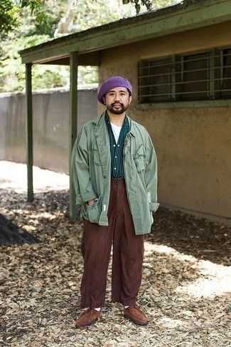 Как носить брюки чинос с полевой курткой