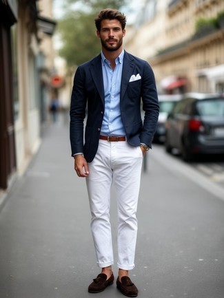 Как носить брюки чинос с лоферами