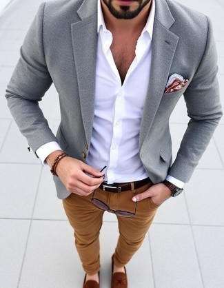 Как носить брюки чинос с лоферами