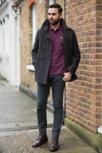 Как носить брюки чинос с полупальто