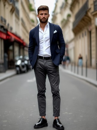 С чем носить массивные туфли дерби