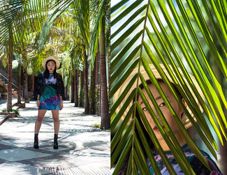 С чем носить кожаные массивные ботильоны