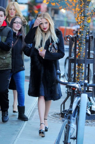 С чем носить массивные туфли