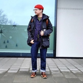 С чем носить темно-коричневый рюкзак мужчине