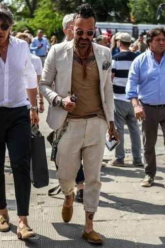 С чем носить темно-коричневую бандану мужчине