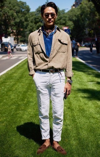 С чем носить темно-коричневую бандану мужчине