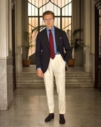 С чем носить темно-коричневый пиджак мужчине