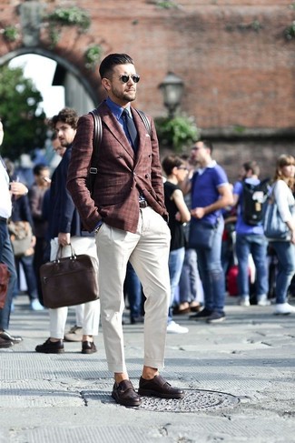 Какие монки носить с темно-коричневым пиджаком