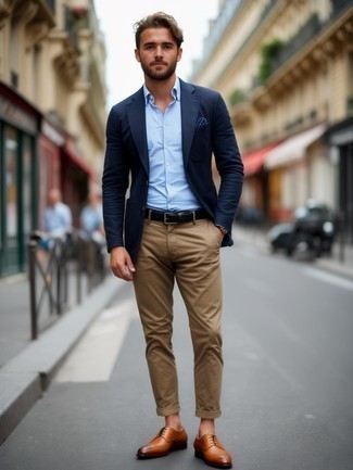 Какие пиджаки носить с темно-коричневыми брогами