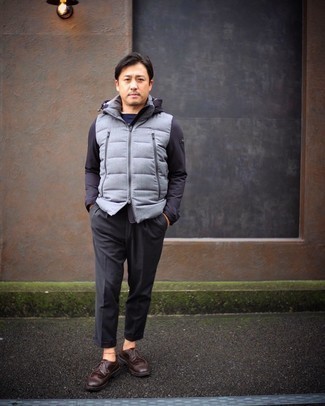 С чем носить темно-коричневые броги