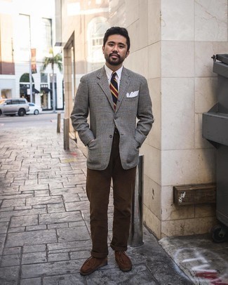 Какие пиджаки носить с темно-коричневыми брюками чинос